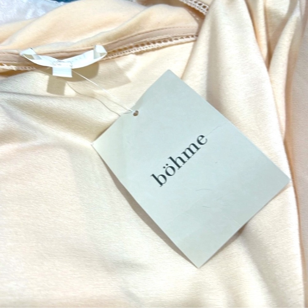 Bohme Cream Ruffled Smocked Blouse - Picture 4 of 5